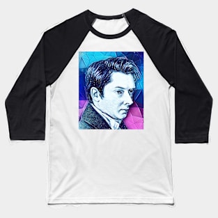 William Hazlitt Snowy Portrait | William Hazlitt Artwork 13 Baseball T-Shirt